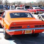 1969 Camaro SS Orange Rear