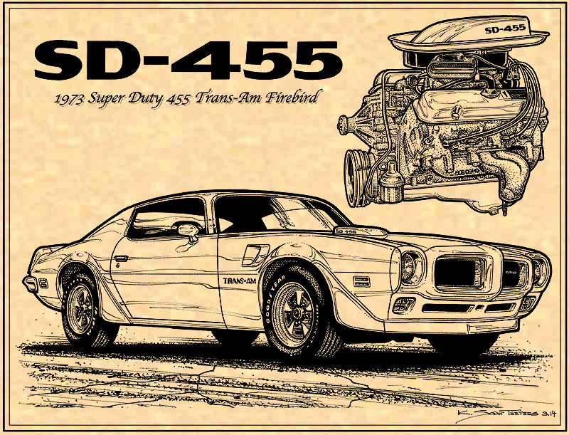 1973 Pontiac Trans Am SD 455 Engine