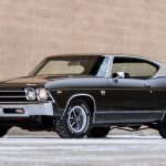 Front Left of a 1969 Chevelle SS 396 Black