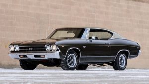 A Black 1969 Chevelle SS 396 - Front Left Side
