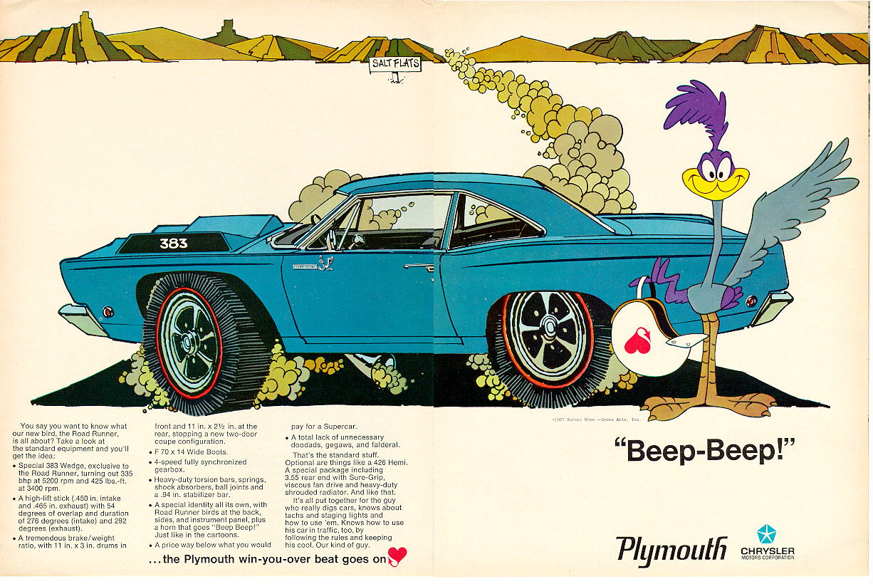 1969 Plymouth Road Runner Advertisement