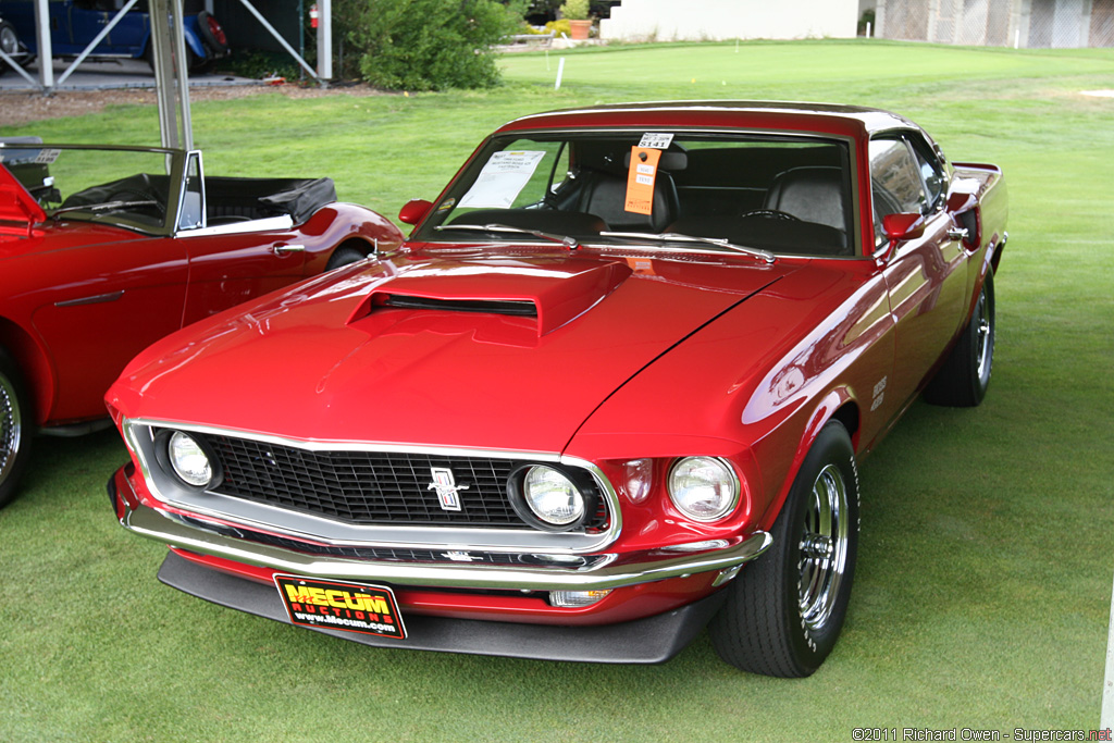 Red 1969 Ford Mustang Boss 429 Fastback
