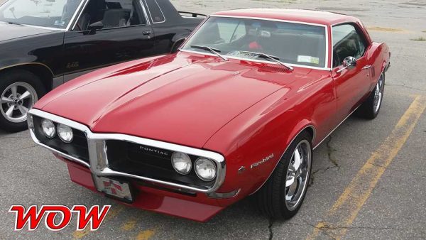 Red 1968 Pontiac Firebird Front