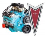 Pontiac V8 Engine and Logo