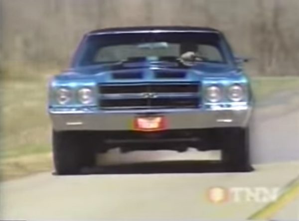 Blue 1970 Chevelle SS 454 LS6-Burnout 